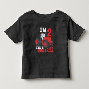 2:a födelsedagstraktorn som älskar Kid 2 år gam T Shirt