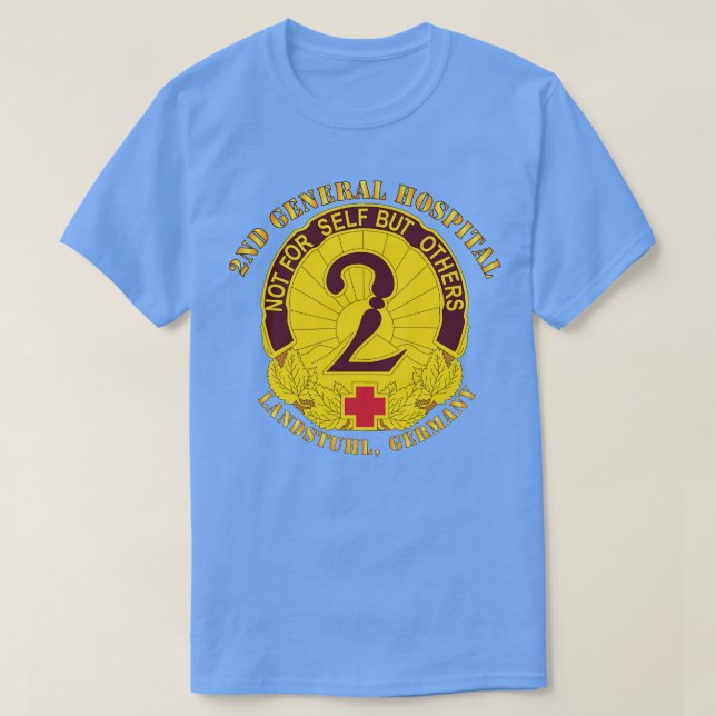 2:a generalen Hospital Landstuhl Tyskland T Shirt (Design framsida)