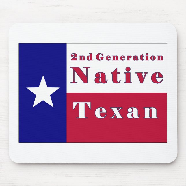 2:a Generation Native Texan Flagga Musmatta (Framsidan)