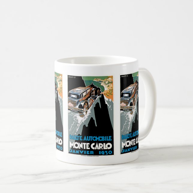 2:a Grand Prix Automobile de Monaco Kaffemugg (Framsida höger)