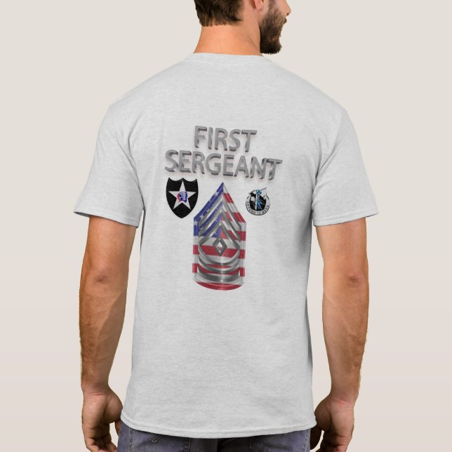 2:a infanteridivisionen Första sergeant T Shirt (Baksida)