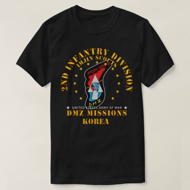 2:a infanteridivisionen ImJin Scout DMZ Uppdrag T Shirt (Design framsida)