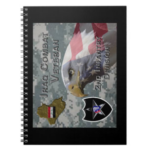 2:a infanteridivisionen Irak Combat Veteran Anteckningsbok