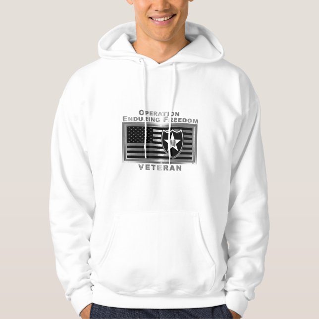 2:a infanteridivisionen OEF Veteran Hoodie (Framsida)
