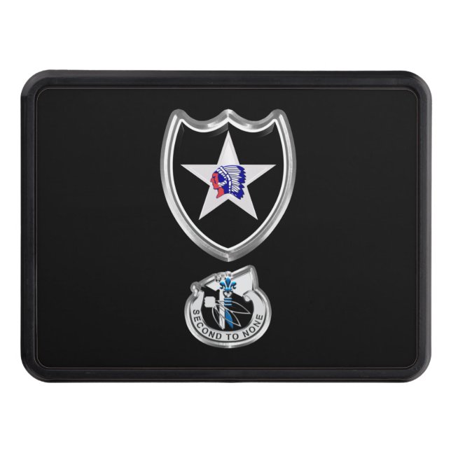 2:a infanteridivisionen Patch Hitch Cover Dragkroksskydd (Framsidan)