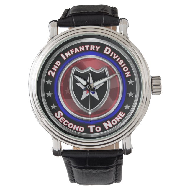 2:a infanteridivisionen ”Second To None” klocka (Framsida)