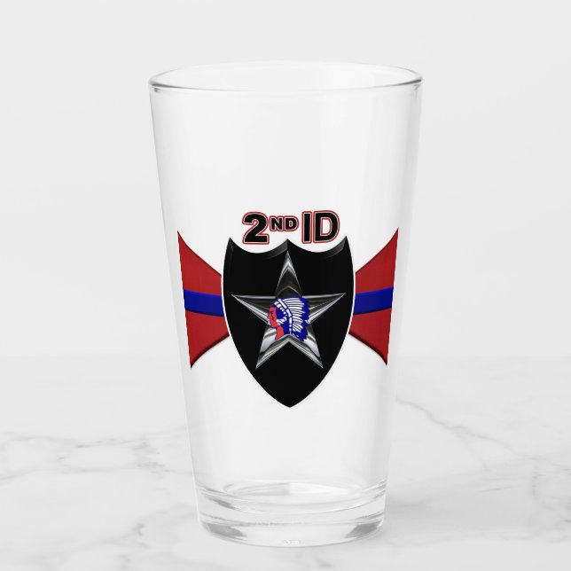 2:a infanteridivisionen Speciell design Glass Kopp (Framsida)