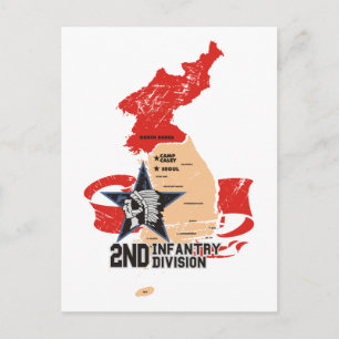 2:a infanteridivisionen Sydkorea Vykort
