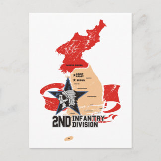 2:a infanteridivisionen Sydkorea Vykort