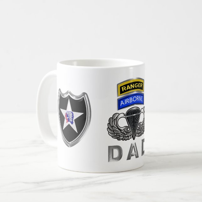 2:a Infantry Division Skogsvaktare Airborne Pappa Kaffemugg (Framsida vänster)