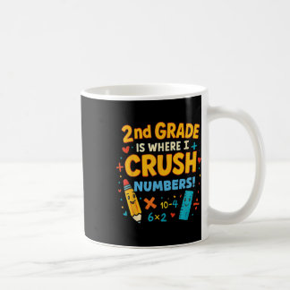 2:a klass är där jag krossar siffror Math tillbaka Kaffemugg