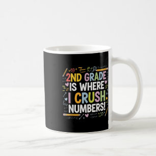2:a klass är där jag krossar siffror Math tillbaka Kaffemugg