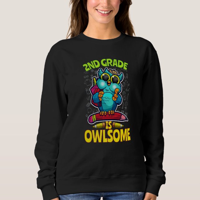 2:a klass är fantastisk tillbaka till skolan uggla t shirt (Framsida)