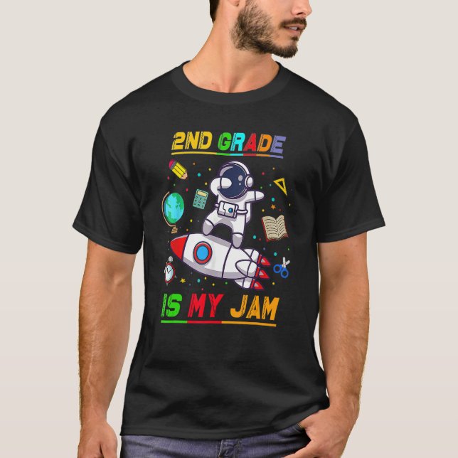 2:a Klass är min Sylt-astronaut Back to school Exp T Shirt (Framsida)