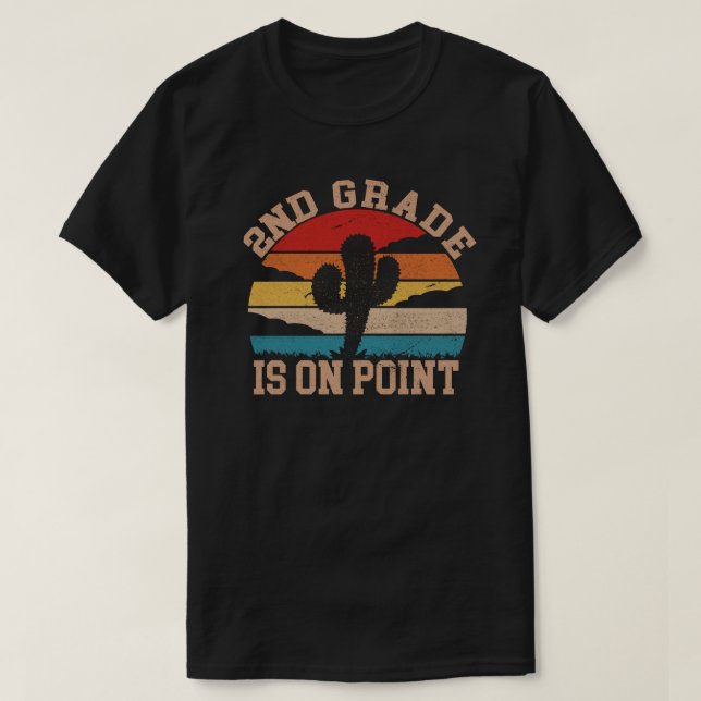 2:a Klass är på punkt och skjut Back to school T Shirt (Design framsida)