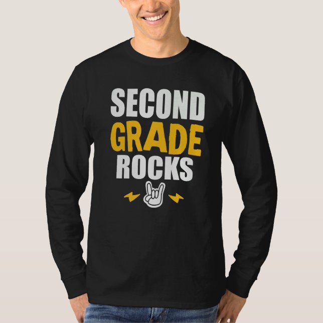 2:a Klass Back to school Music Teacher Stud T Shirt (Framsida)