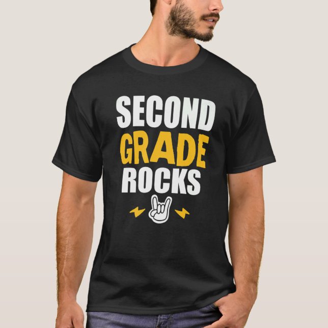 2:a Klass Back to school Music Teacher Stud T Shirt (Framsida)
