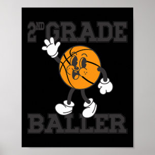 2:a Klass Baller Basketball Back to school - Kids Poster