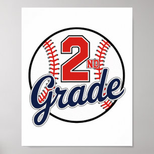 2:a klass baseboll tillbaka till skolan basebollsp poster
