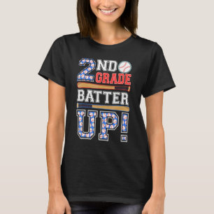 2:a klass Batter Up Baseball Andra klass tillbaka  T Shirt
