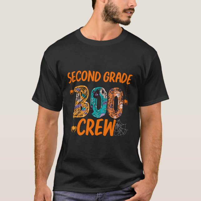 2:a Klass Boo Crew Funny School Halloween C T Shirt (Framsida)