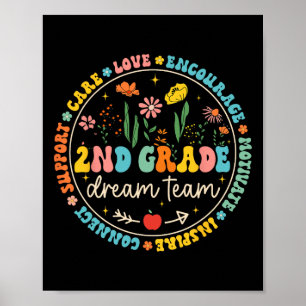 2:a klass drömteam Ck till skolan lärarvård kärlek Poster
