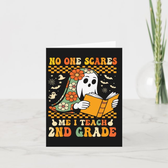 2:a Klass Halloween Lärarutbildning andra Klass Kort (Framsida)