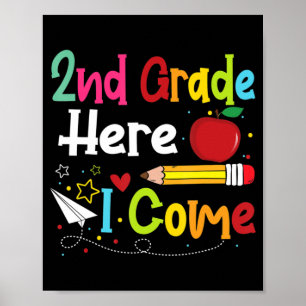 2:a Klass I Kom Lärare Back to school Boys Poster