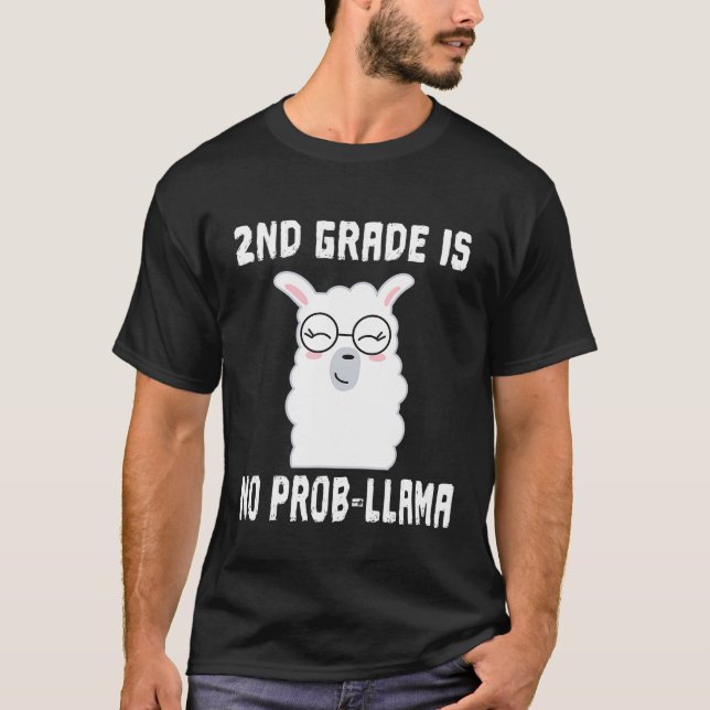 2:a Klass: Ingen professor Llama Team Lacher Educa T Shirt (Framsida)