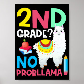 2:a klass Inget Prob Llama Andra Klass Lärare Humo Poster