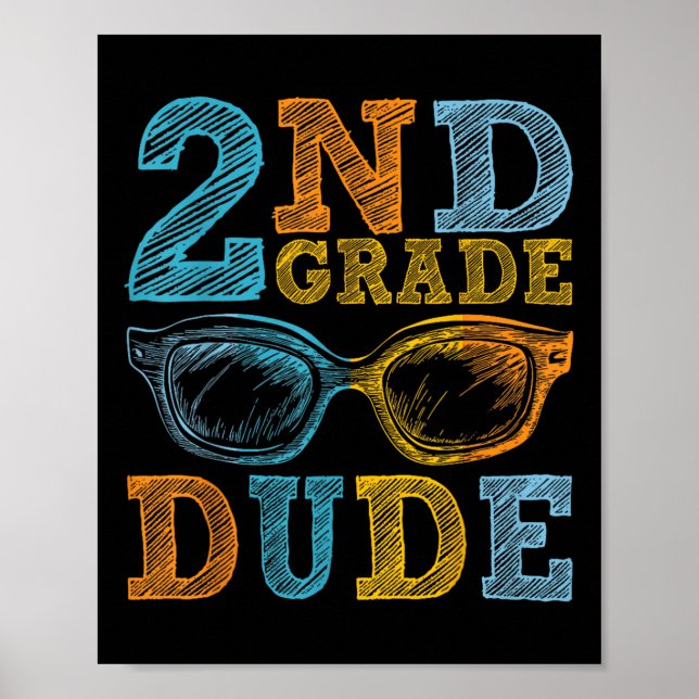 2:a Klass-killen Back to school Student Boys Kids  Poster (Framsidan)