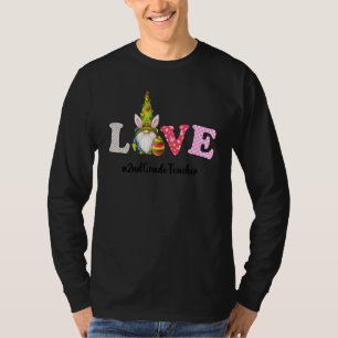 2:a Klass-läraren Life Gnome Egg Hunting Påsk Da T Shirt