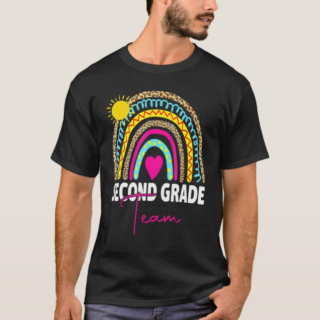 2:a klass lärarens regnbåge tillbaka till skolan H T Shirt (Framsida)