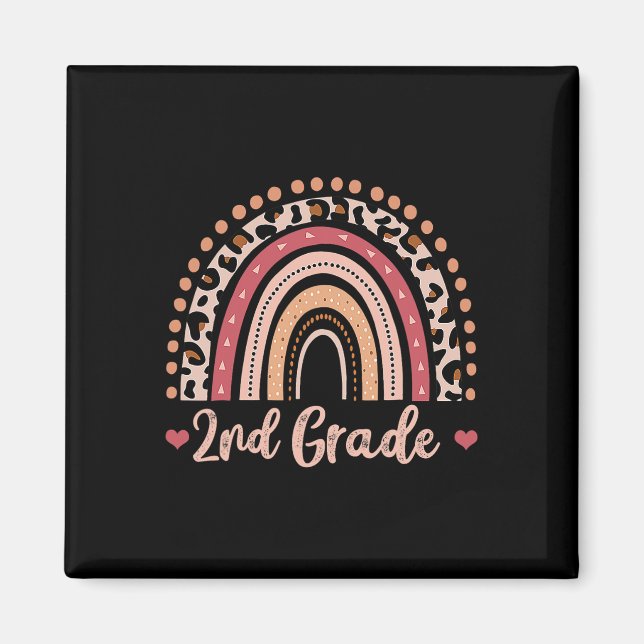 2:a Klass-lärarRoligten Rainbow Älskare Back to sc Magnet (Framsidan)