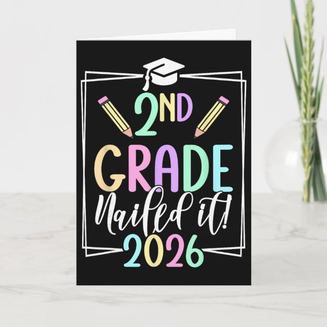 2:a klass Nailed It 2026 andra klass examen _ Kort (Framsida)