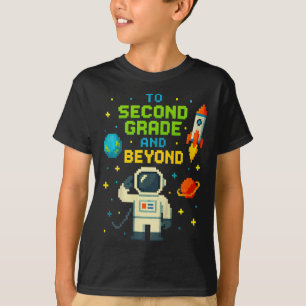 2:a Klass och bortom Astronaut Space Boys Gamer Fi T Shirt