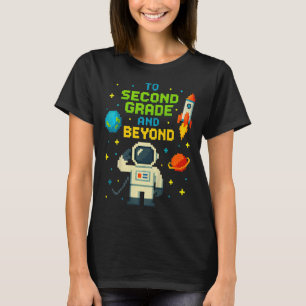 2:a Klass och bortom Astronaut Space Boys Gamer Fi T Shirt