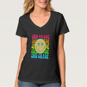 2:a klass Smile Face Ansikte Tillbaka till skolan T Shirt