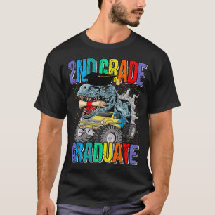2:a Klass-Student-monster Lastbil Dinosaur T-rex G T Shirt