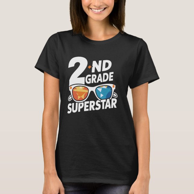 2:a Klass Superstar Back to school andra Klass St T Shirt (Framsida)