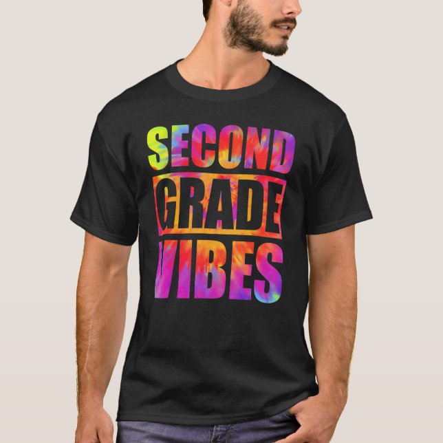 2:a klass Tie Dye lärare studenter tillbaka till s T Shirt (Framsida)
