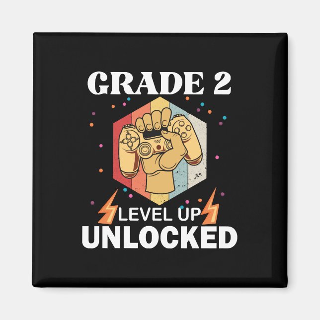 2:a Klass upplåst Back to school först Magnet (Framsidan)