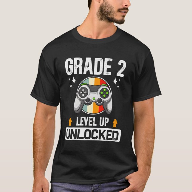2:a Klass-upplåsta nivån Back to school andra T Shirt (Framsida)