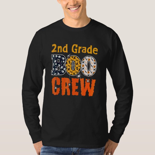2:a klassens Boo-crew Andra klassens spök-Hallowee T Shirt (Framsida)