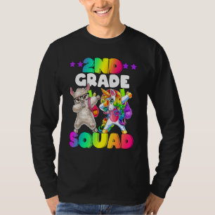 2:a klassens gäng Dabbing Enhörning Får Team 2nd G T Shirt