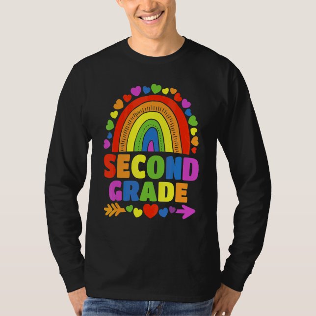 2:a klassens regnbågsteam andra klassens lag  t shirt (Framsida)