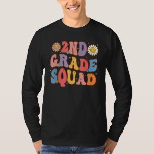 2:a klassens trupp andra läraren elevteam tillbaka t shirt