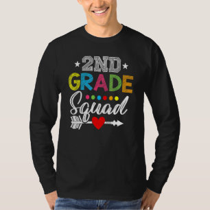 2:a klassens trupp andra lärarens elevlag tillbaka t shirt