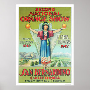 2:a nationella Orangen 1912 Poster