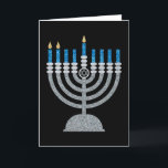 2:a natten på Hanukkah Glitter-kortet Tack Kort<br><div class="desc">Hanukkah 2022 börjar på kvällen Söndag den 18 december och slutar på kvällen måndagen den 26 december</div>